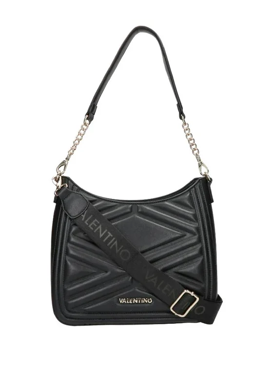 Valentino Souvenir Embossed Crossbody Bag, Nero