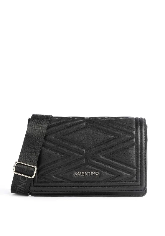 Valentino Souvenir Flap Over Crossbody Bag, Black