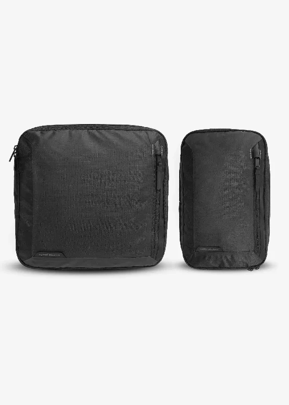 Smart travel bag with integrated GPS tracker for lost item recoverySympl Packing Cubes