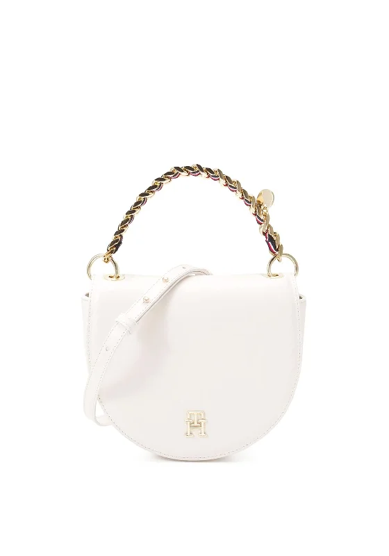 Tommy Hilfiger Chic Crossbody Saddle Bag, White