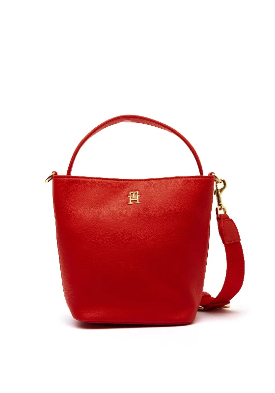 Tommy Hilfiger Essentials Bucket Bag, Red