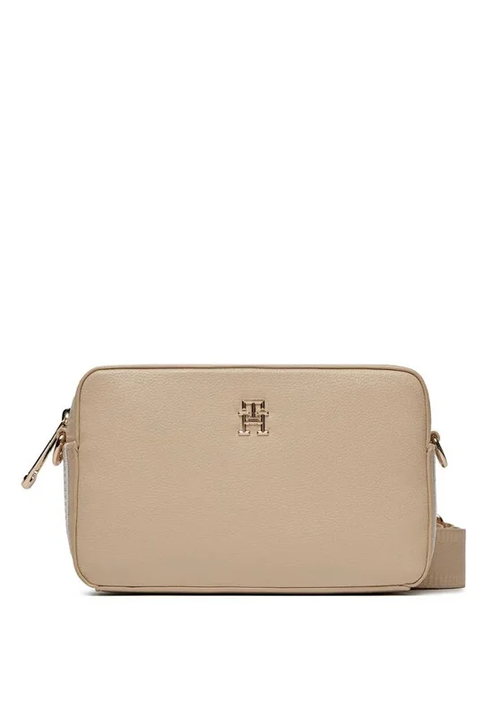 Tommy Hilfiger Essentials Signature Tape Crossbody Camera Bag, Neutral