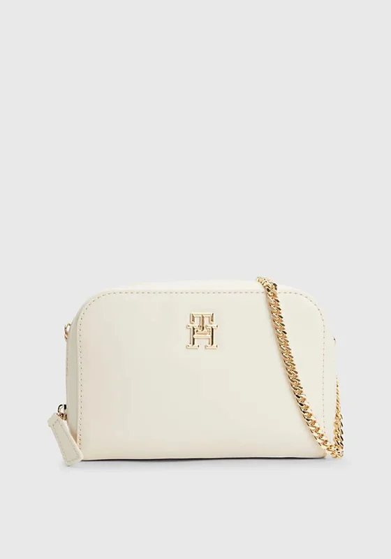 Tommy Hilfiger Chain Strap Monogram Crossbody Bag, Sugarcane