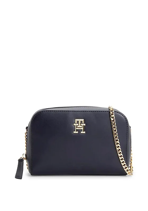 Tommy Hilfiger Chain Strap Monogram Crossbody Bag, Space Blue