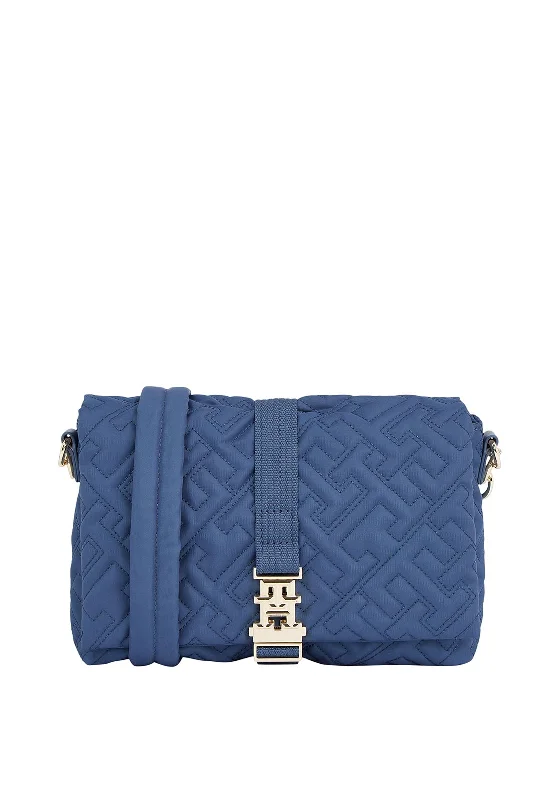 Tommy Hilfiger Flow Monogram Crossbody Camera Bag, Blue