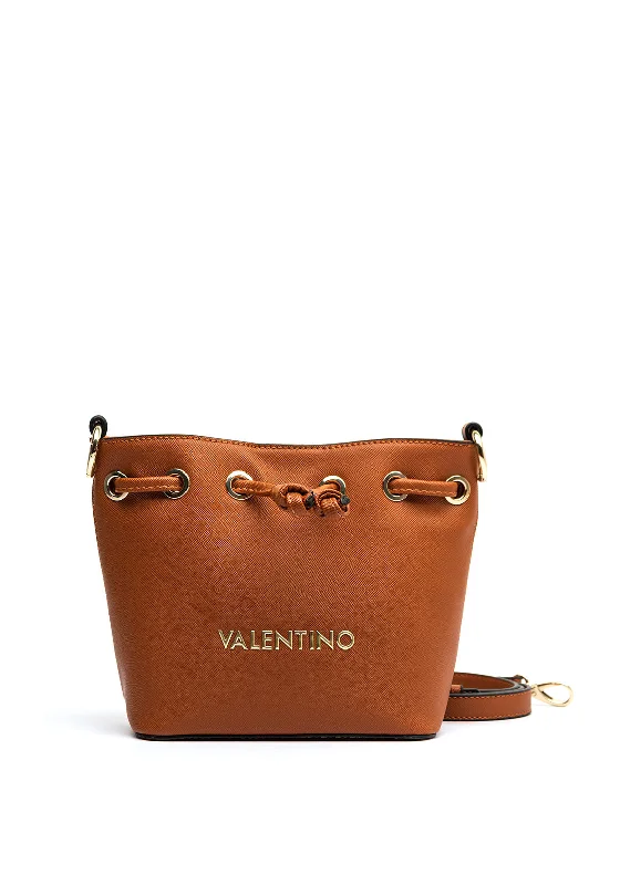 Valentino Bercy Nero Small Bucket Bag, Cuoio