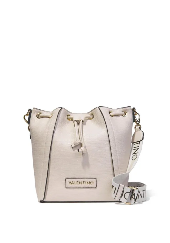 Valentino Icy Crossbody Bucket Bag, Beige