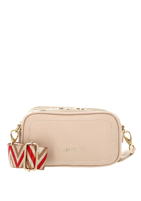 Vintage - inspired men's crossbody bag with a distressed finishValentino Handbags Small Sled Crossbody Camera Bag, Beige