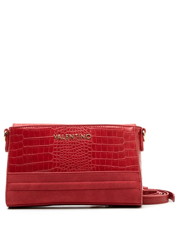 Valentino Fire Reptile Effect Crossbody Bag, Red