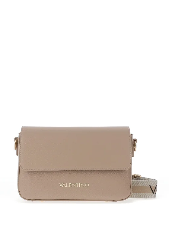 Valentino Small Zero Flapover Crossbody Bag, Beige