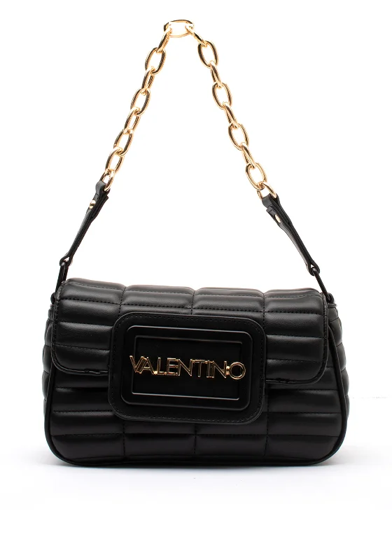 Valentino Small Quilted Small Flap Over Bag, Black