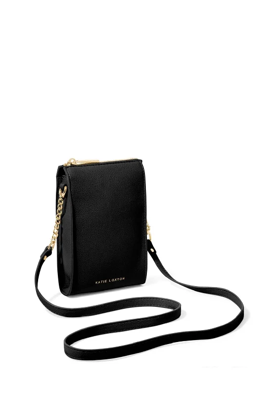 Katie Loxton Zana Slim Crossbody Bag, Black