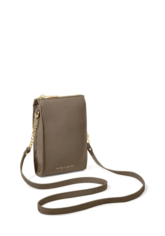 Katie Loxton Zana Slim Crossbody Bag, Mink